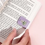 Gepersonaliseerde Geboortebloemen Boeket Multicolor Magnetische PU-leer Bladwijzerclip met Naam Verjaardags Cadeau voor Boekenliefhebbers