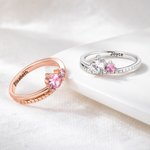 Personalisierte Twin Stars Birthstone Ring mit eingraviertem Namen Minimalist Schmuck Weihnachten Geburtstag Geschenk für Frauen