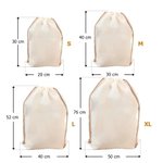 Bolsa de regalo navideña personalizada de lona con diseño de Papá Noel muñeco de nieve y nombre regalo de Navidad para niños y familia