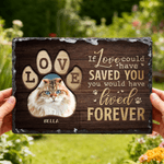 Personalized Wear-Resistant Pet Memorial Photo Garden Stone with Name and Title Courtyard Decor Pet Keepsake Gift for Pet Owners Garden Lovers