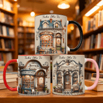 Personalised Take Me To Bookstore 11 oz 15 oz Ceramic Mug with Name Birthday Anniversary Christmas Gift for Book Lovers Bookworms
