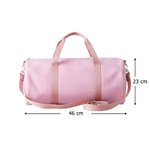 Grand Sac Polochon en Toile Personnalisé avec Personnage de Dessin Animé et Nom Cadeau de Voyage d’Anniversaire pour Garçons et Filles