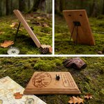 Plaque de chasse à l'élan en bois personnalisée avec nom, date et support de coquillage Cadeau de chasse pour lui