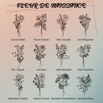 Marque-page Magnétique en Cuir Personnalisé avec Nom et Fleur de Naissance Fournitures Bureau École Cadeau Anniversaire Noël pour Amoureux de Lecture