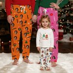 Gepersonaliseerde gezichtsfoto Zachte huidvriendelijke pyjamabroek met naam en koord tailleband Halloween Kerstmis Verjaardagscadeau voor familie vrienden