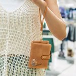 Portefeuille en Cuir Tri-Plié Personnalisé avec Bouquet de Fleur de Naissance Cadeau Anniversaire Fête des Mères pour Femme