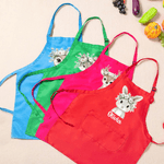 Personalised Cute Flower Crown Animal Adjustable Kid Apron Chef Hat Set with Name and Pocket Cooking Handcraft Activities Birthday Gift for Boys Girls