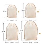 Personalisierter Canvas Weihnachtssack Geschenktüte mit Namen Wunschspruche Weihnachtsmann und Seiner Freunden Weihnachten Geschenk für Kinder Familie