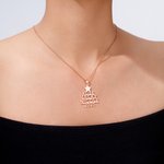 Henkilökohtainen 2-8 Sukunimet Joulukuusi Kaulakoru Dainty Korut Syntymäpäivä Vuosipäivä Joululahja Perheelle Isoäiti Naiset