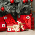 Personalised Cute Christmas Snowman Stickers Labels with Name and Year DIY Gift Decor Christmas Party Favors for Family Kids Friends