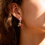 Gepersonaliseerde Romantasy Geboortesteen Kerst kous Oorbel Kerst Party Gift voor vrouwen