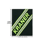 Personalized Firefighter Turnout Bunker Reflective Strip Notebook Cover with Embroidered Name Birthday Appreciation Gift for Firefighter Rescuer