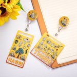Personalized Acrylic Classic Winnie the Pooh ID Badge Holder Gift for Teacher Doctor Nurse