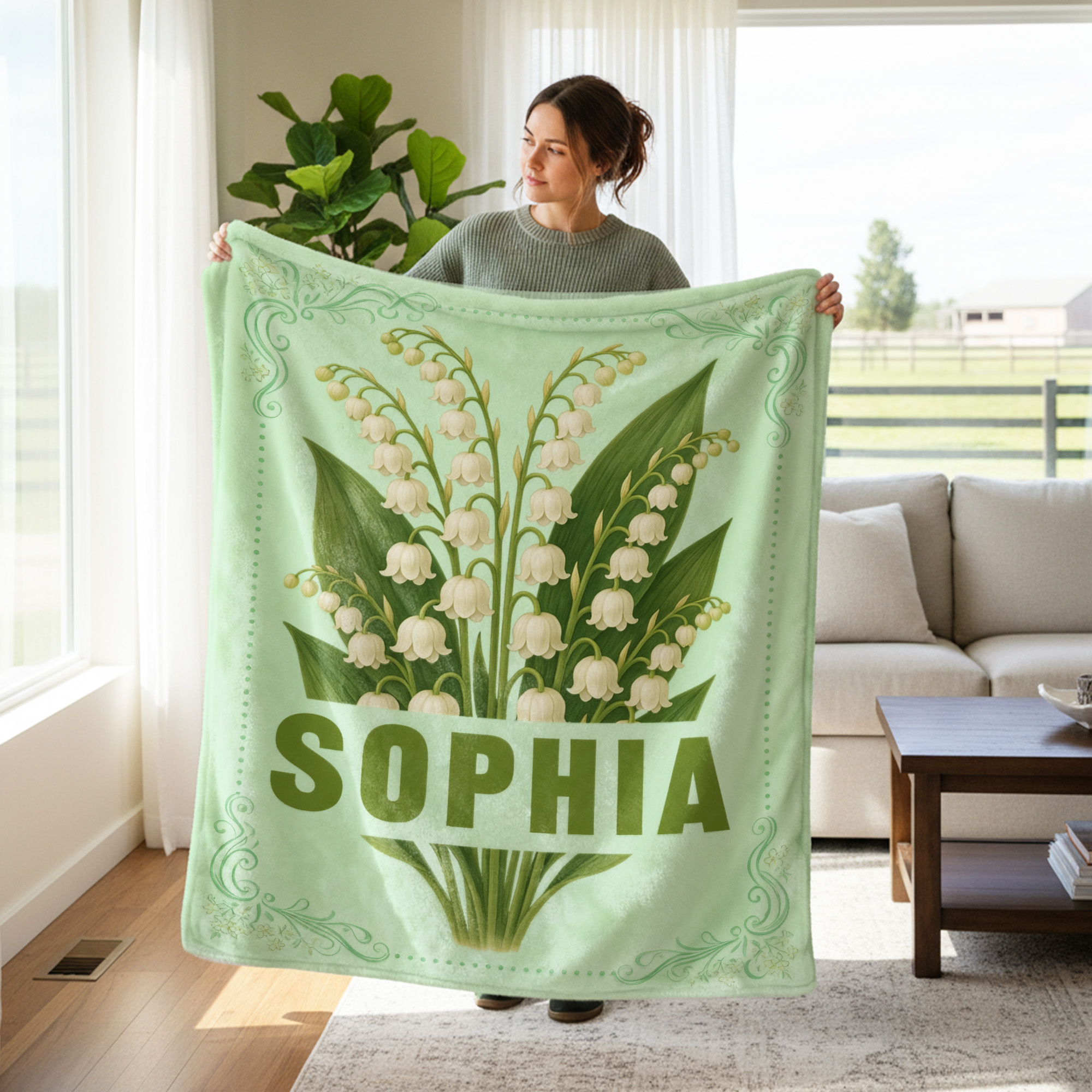 Couverture de naissance personnalisée multicolore avec nom Cadeau d'anniversaire de Noël pour sœurs demoiselles d'honneur