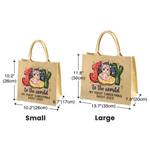 Personalizada Joy To the World Mi primera Navidad Diseño de dibujos animados de bebé Bolsa de yute grande con texto Regalo de Navidad para la familia Recién nacido