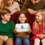 Gepersonaliseerde Schattige 1-6 Cartoon Dieren Sneeuwvlok Voedselveilig Metalen Koekjesblik met Naam Kerstcadeau voor Familie en Kinderen