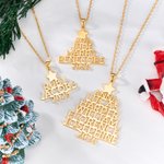 Henkilökohtainen 2-8 Sukunimet Joulukuusi Kaulakoru Dainty Korut Syntymäpäivä Vuosipäivä Joululahja Perheelle Isoäiti Naiset