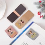 Marque-Page Magnétique en Cuir Personnalisé avec Nom et Motif de Fille Excentrique Cadeau Anniversaire pour Amoureux de Lecture