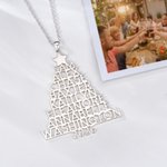 Henkilökohtainen 2-8 Sukunimet Joulukuusi Kaulakoru Dainty Korut Syntymäpäivä Vuosipäivä Joululahja Perheelle Isoäiti Naiset