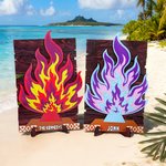 Personalised Survivor Fire New Colourways Puzzle with Name Home Decoration Birthday Christmas Gift for Survivor Fans Game Lovers