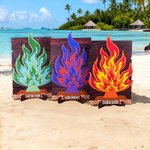 Personalised Survivor Fire New Colourways Puzzle with Name Home Decoration Birthday Christmas Gift for Survivor Fans Game Lovers
