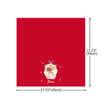 Personalised Watercolour Christmas Angel 100% Cotton Reusable Cloth Napkin with Name Festive Dining Decor Christmas Gift for Family Friends