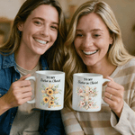 Personalised  Cross Floral Bible Verses 11 oz 15 oz Ceramic Coffee Mug with Name Birthday Baptism Gift for Christians Women