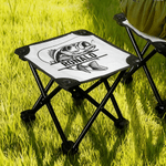 Personalized Realistic Fish Pattern Folding Fishing Stool with Name Outdoor Activities Camping Gift for Fishing Enthusiasts