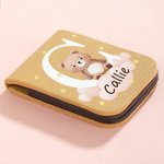 Personalized Cute Animal Cloud Multicolor Magnetic PU Leather Bookmark Clip with Name Daily Use Birthday Gift for Bookworms Book Lovers