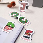 Marque-page magnétique personnalisé avec nom et lumières colorées Père Noël Elfe Cadeau d'anniversaire et de Noël pour les amoureux des livres