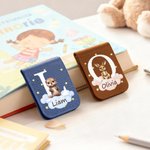 Personalized Cute Animal Cloud Multicolor Magnetic PU Leather Bookmark Clip with Name Daily Use Birthday Gift for Bookworms Book Lovers