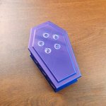 Personalized Gothic Style Multicolor 3D Printed Card Storage Box with Text  Birthday Christmas Gift for Friends TCG Lovers EDH Commanders