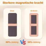 Gepersonaliseerde Geboortebloem en Cartoonfiguur Magnetische PU-leer Bladwijzerclip met Naam Verjaardagscadeau voor Boekenliefhebbers en Boekenwurmen