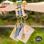 Portafoglio portachiavi personalizzato a coda lunga con braccialetto di perline e nome Marsupilami®.