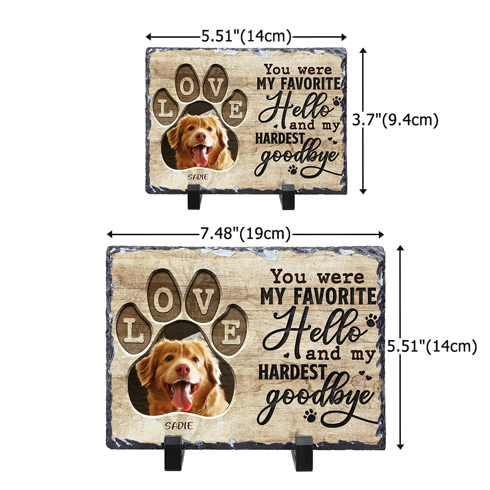 Targa In Ardesia Personalizzata Per Tomba Animale Domestico, Incisa, Commemorativa, UK