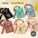 Portafoglio portachiavi personalizzato a coda lunga con braccialetto di perline e nome Marsupilami®.