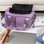 Personalized Cartoon Character Birth Flower Waterproof Large Travel Duffel Bag with Name Birthday Gift for Bookworms Sports Lovers