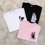 Camiseta sudadera o sudadera con capucha personalizado de algodón con foto bordado regalo de cumpleaños para amantes de mascotas