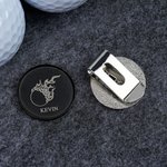 Personalized Golf Theme Monogram Design Magnetic Hat Clip Birthday Gift for Golf Players Coaches