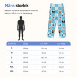 Personliga söta rutiga pyjamasbyxor med snörning kan anpassas med 1-4 bilder på ditt husdjur och namn perfekt present till djurälskare