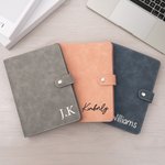 Personalized Multicolor A5 PU Leather Notebook with Text and Lined Pages Daily Use Travel Birthday Gift for Family Friends