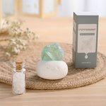 Personalisierte gravierten Text Kristall Aromatherapie Diffusor Ornament mit Aromatherapie Öl Entspannung Geburtstag Geschenk für Familie Freund