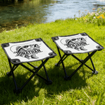 Personalized Realistic Fish Pattern Folding Fishing Stool with Name Outdoor Activities Camping Gift for Fishing Enthusiasts
