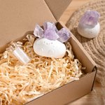 Personalisierte gravierten Text Kristall Aromatherapie Diffusor Ornament mit Aromatherapie Öl Entspannung Geburtstag Geschenk für Familie Freund