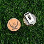 Personalized Golf Theme Monogram Design Magnetic Hat Clip Birthday Gift for Golf Players Coaches
