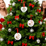 Personalised Christmas Angel Christmas Ceramic Ornament with Name and Date Tree Home Decor Christmas Gift for Family Friends