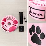 Personalisierte Pet Grooming Tools Halter für Tabelle Arm Portable Grooming Supplies Schere Klinge Storage Organizer Grand Opening Geschenk für Tierpfleger
