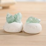 Personalisierte gravierten Text Kristall Aromatherapie Diffusor Ornament mit Aromatherapie Öl Entspannung Geburtstag Geschenk für Familie Freund