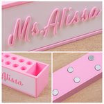 Personalized Multicolor Magnetic Marker Holder with Text Office Accessories Gift Back to School for Educator