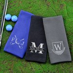Personalized Embroidered Classic Golf Elements Absorbent Waffle Golf Towel with Hanging Clip Daily Training Birthday Gift for Golf Player Lover